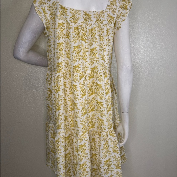 Ces Femme Dress Size Medium In Yellow Floral.  #94 - Picture 7 of 11